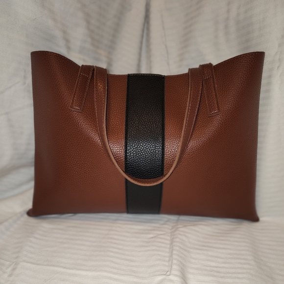 Vince Camuto Faux Leather Tote - Picture 1 of 7